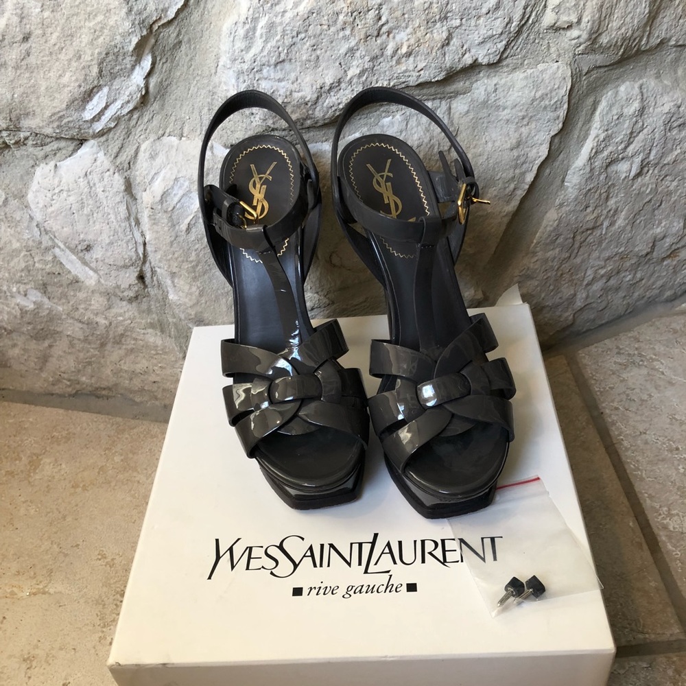 Yves Saint Laurent Tribute 105 sandals Seppia - Picture 2 of 7